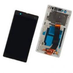 Sony Xperia Z LCD Kijelz�+�rint�k�perny� Feh�r kerettel